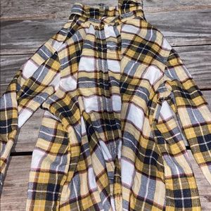 Yellow, White, & Black with Red, American Eagle Flannel